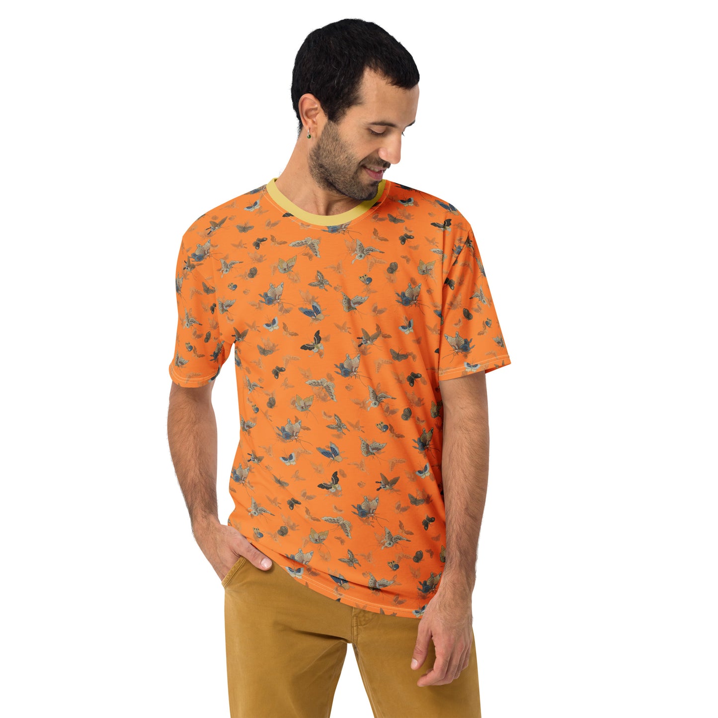 Butterfly dancing｜Men's t-shirt｜Orange