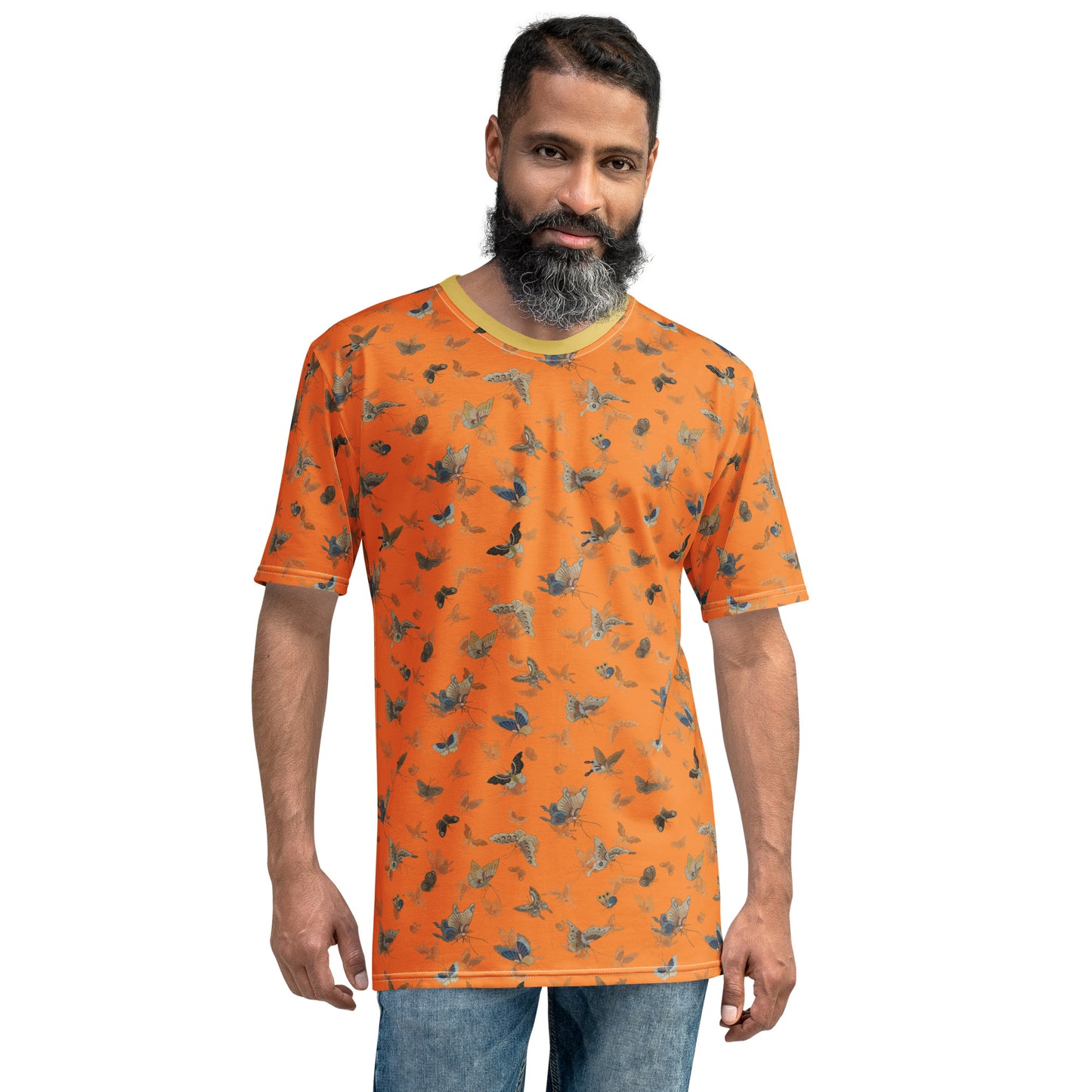 Butterfly dancing｜Men's t-shirt｜Orange