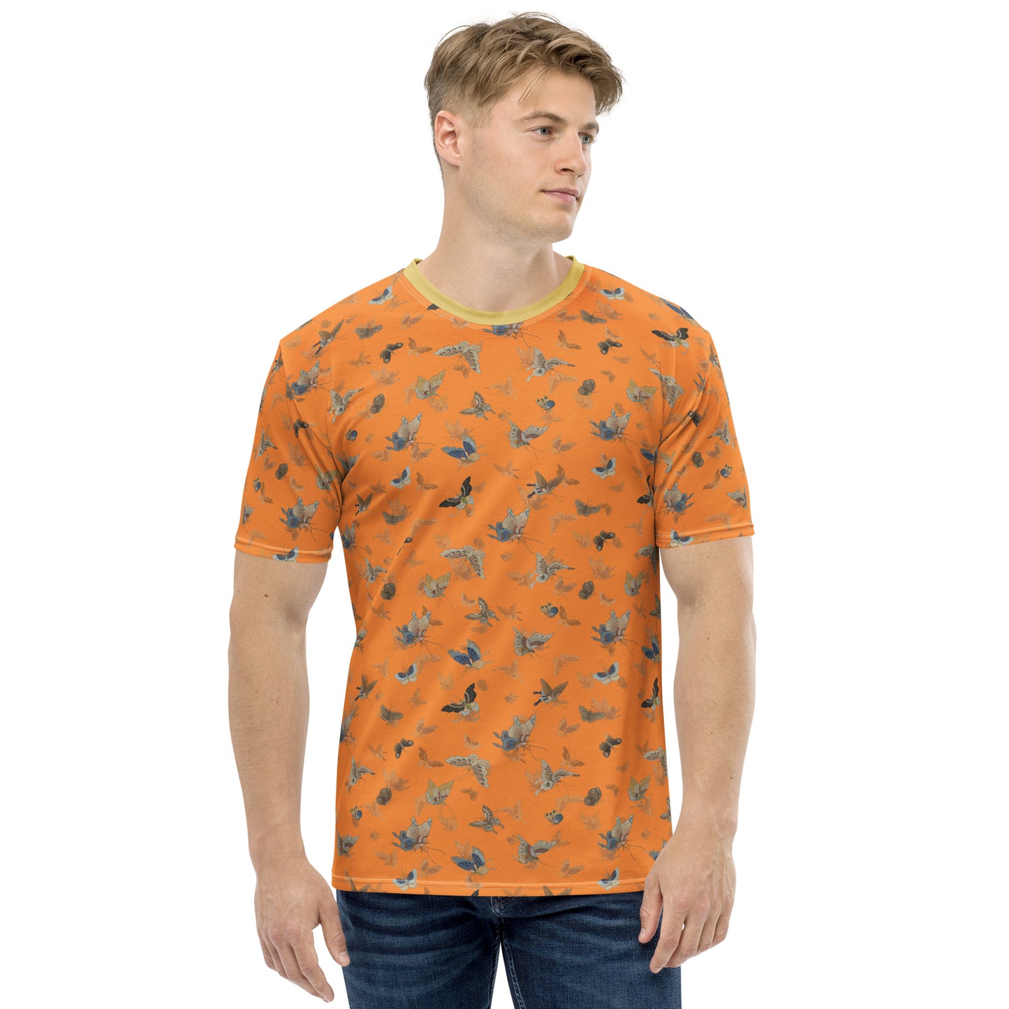 Butterfly dancing｜Men's t-shirt｜Orange