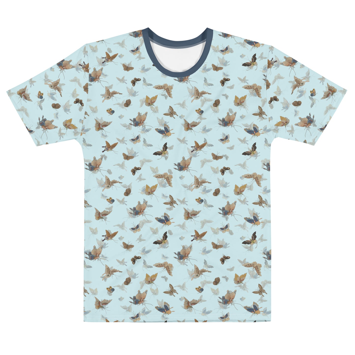 Butterfly dancing｜Men's t-shirt｜Aqua blue