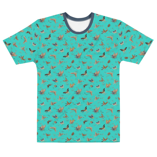 Butterfly dancing｜Men's t-shirt｜Turquoise