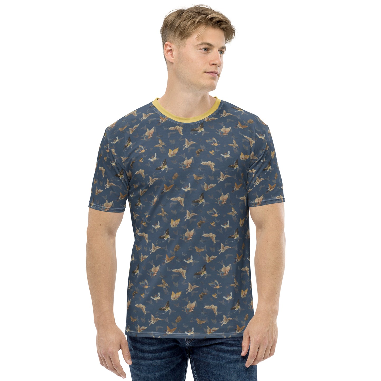 Butterfly dancing｜Men's t-shirt｜Dark blue