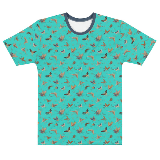 Butterfly dancing｜Men's t-shirt｜Turquoise