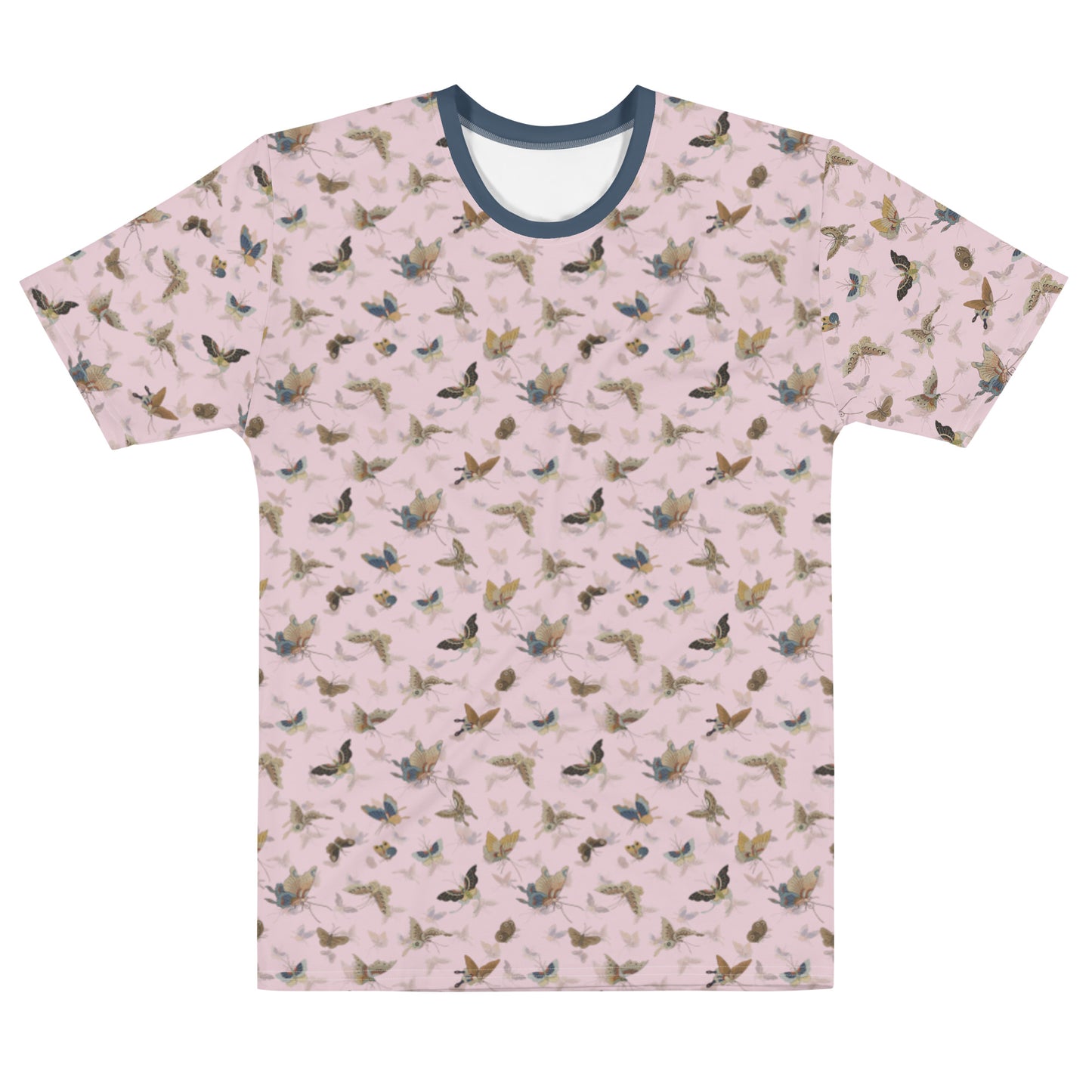 Butterfly dancing｜Men's t-shirt｜Pale pinkish gray