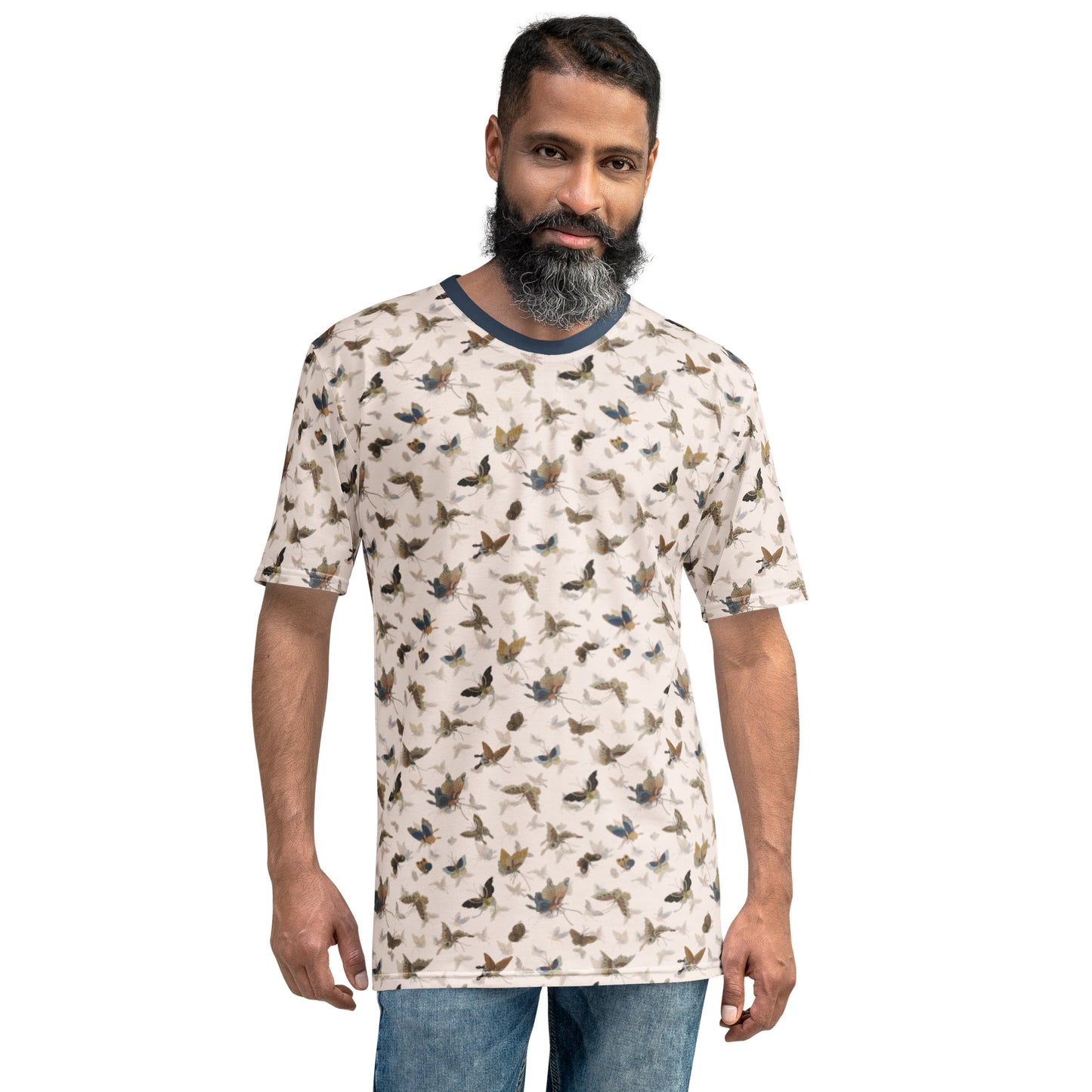 Butterfly dancing｜Men's t-shirt｜Fish belly white