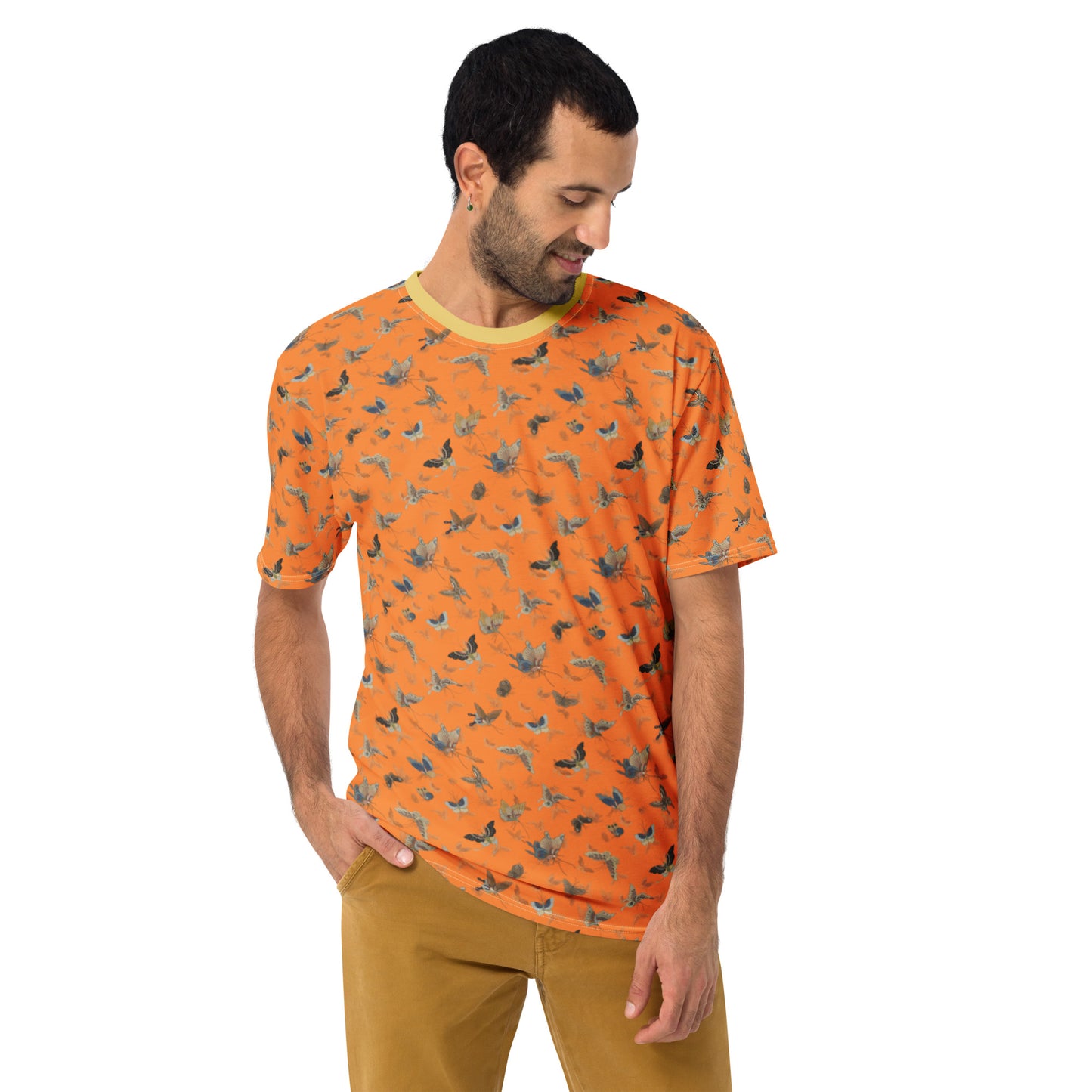 Butterfly dancing｜Men's t-shirt｜Orange