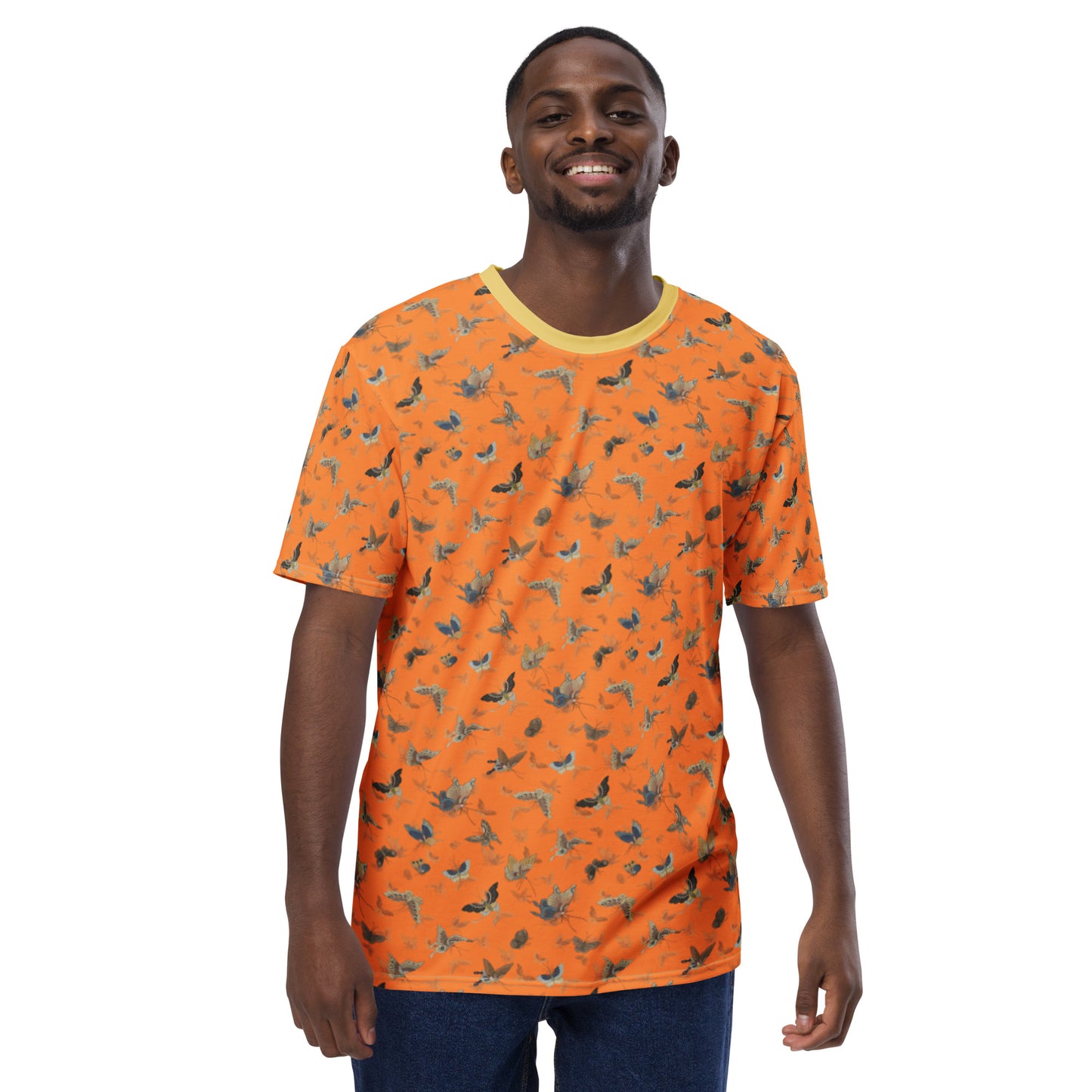 Butterfly dancing｜Men's t-shirt｜Orange