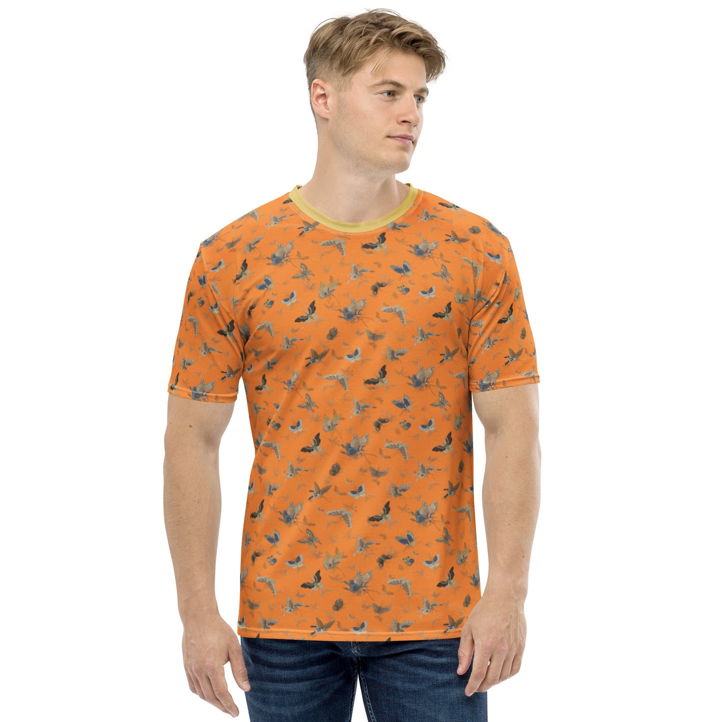 Butterfly dancing｜Men's t-shirt｜Orange