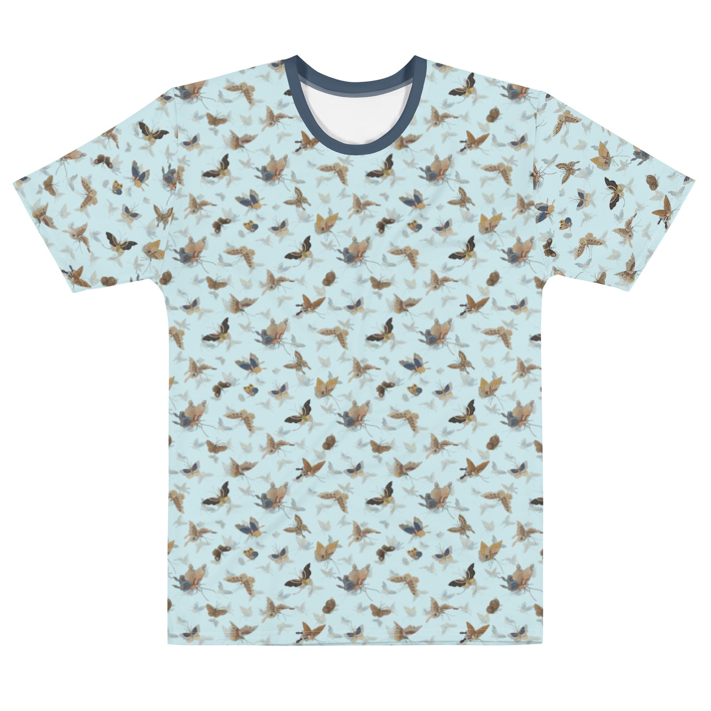 Butterfly dancing｜Men's t-shirt｜Aqua blue