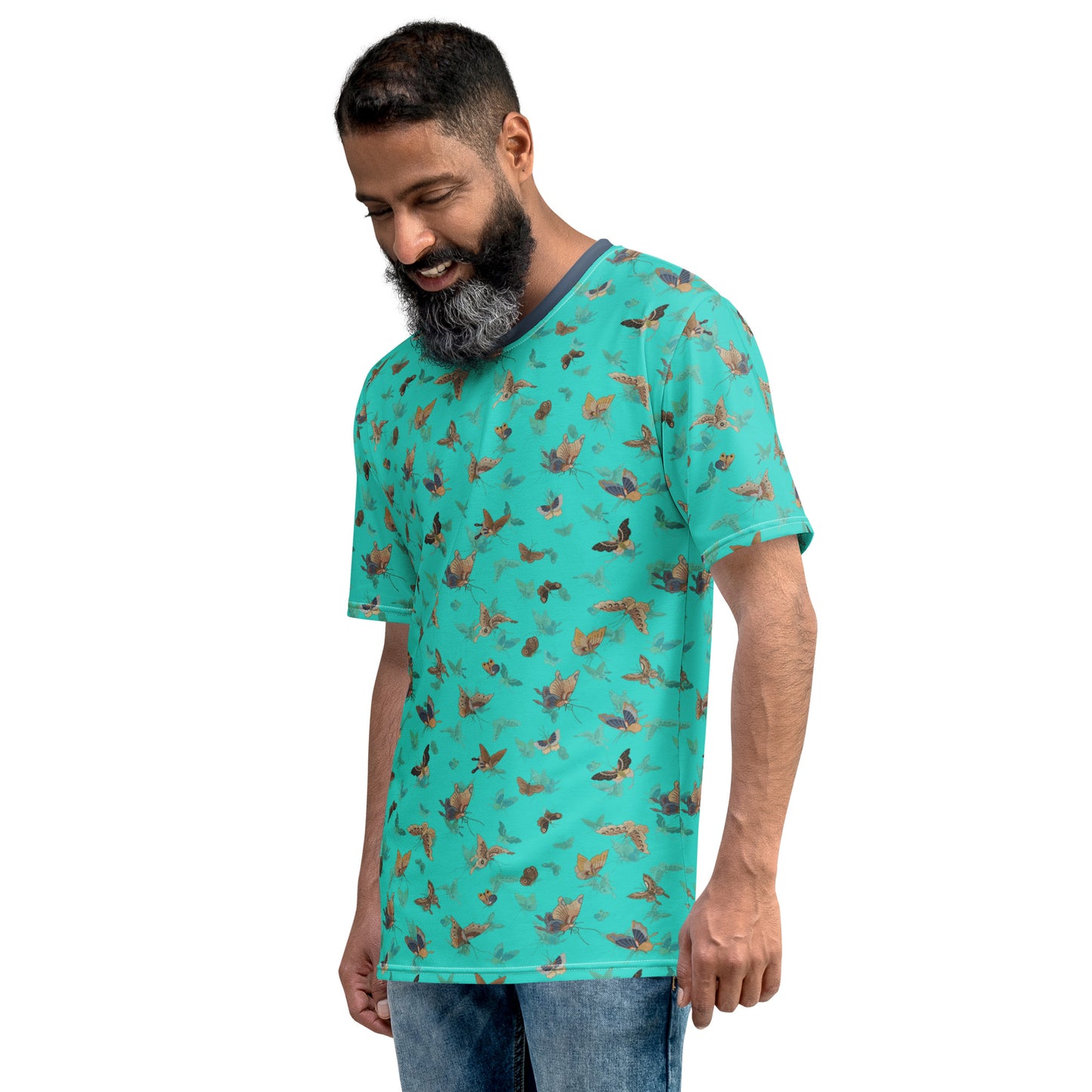 Butterfly dancing｜Men's t-shirt｜Turquoise