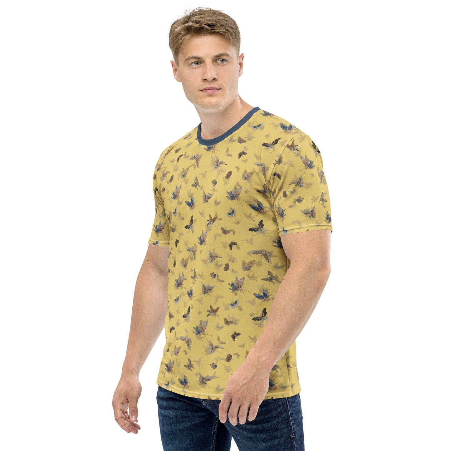 Butterfly dancing｜Men's t-shirt｜Gold