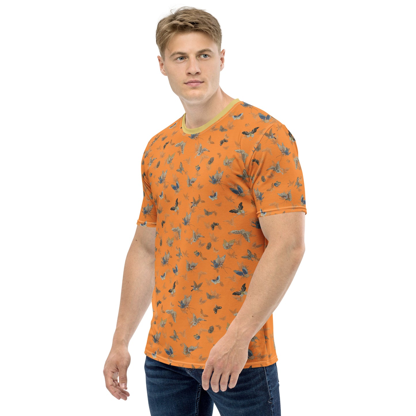 Butterfly dancing｜Men's t-shirt｜Orange