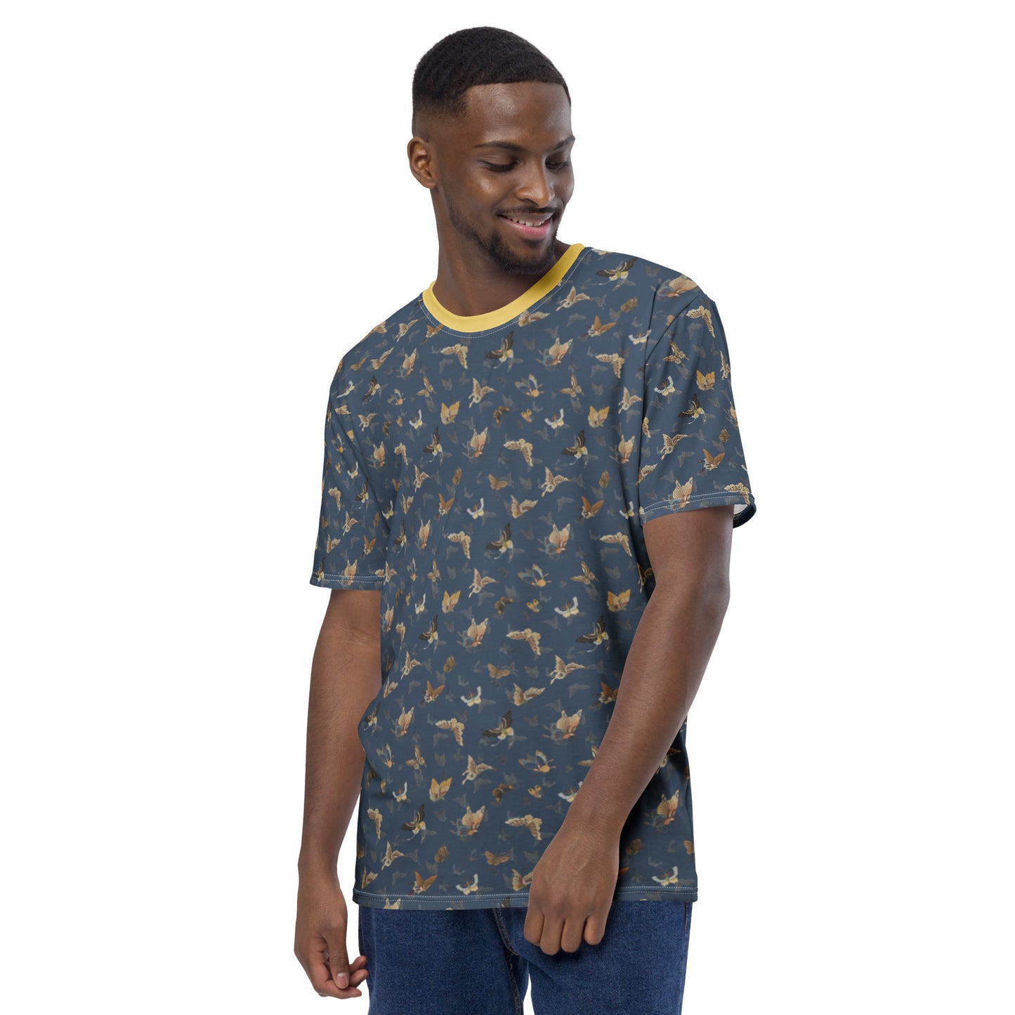 Butterfly dancing｜Men's t-shirt｜Dark blue