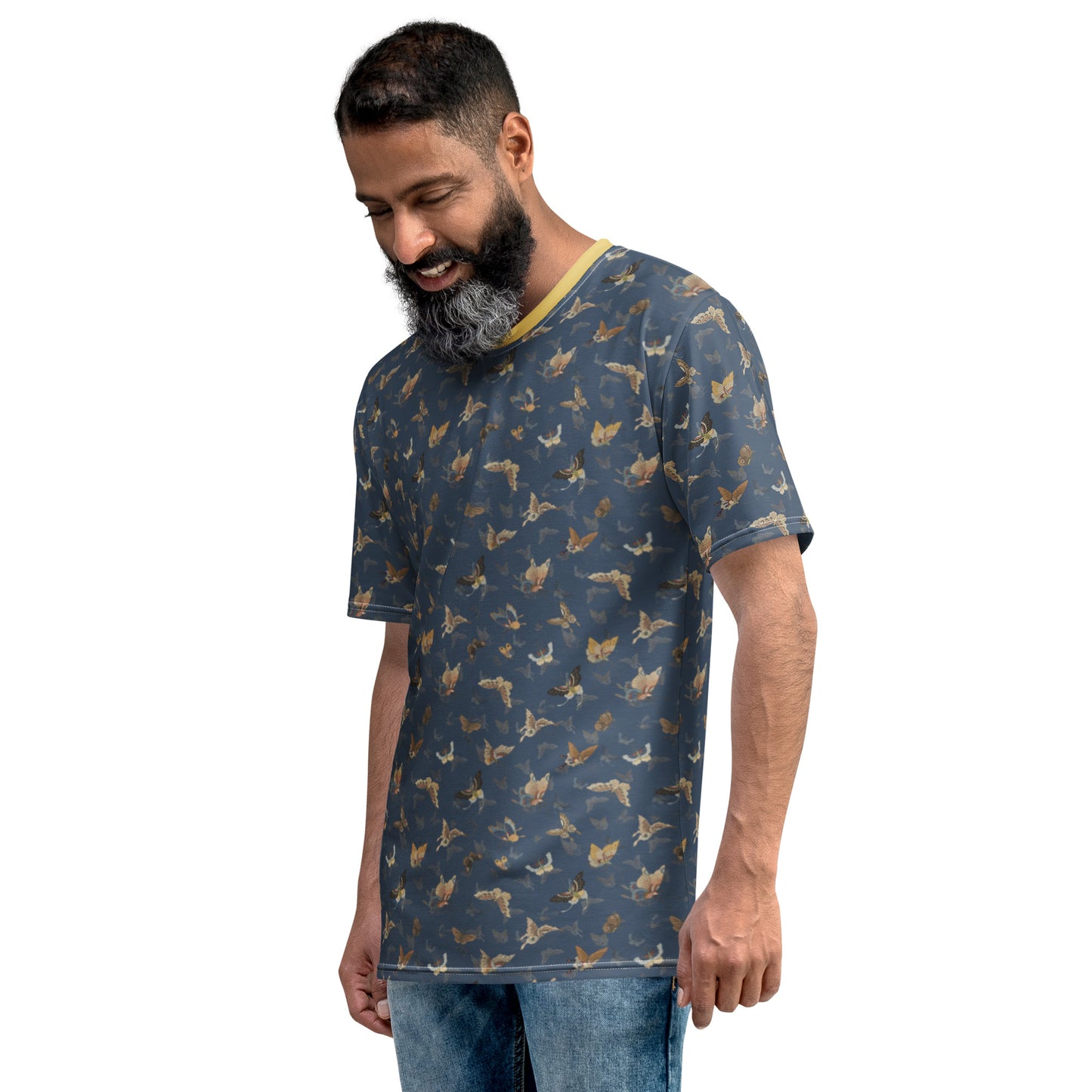 Butterfly dancing｜Men's t-shirt｜Dark blue