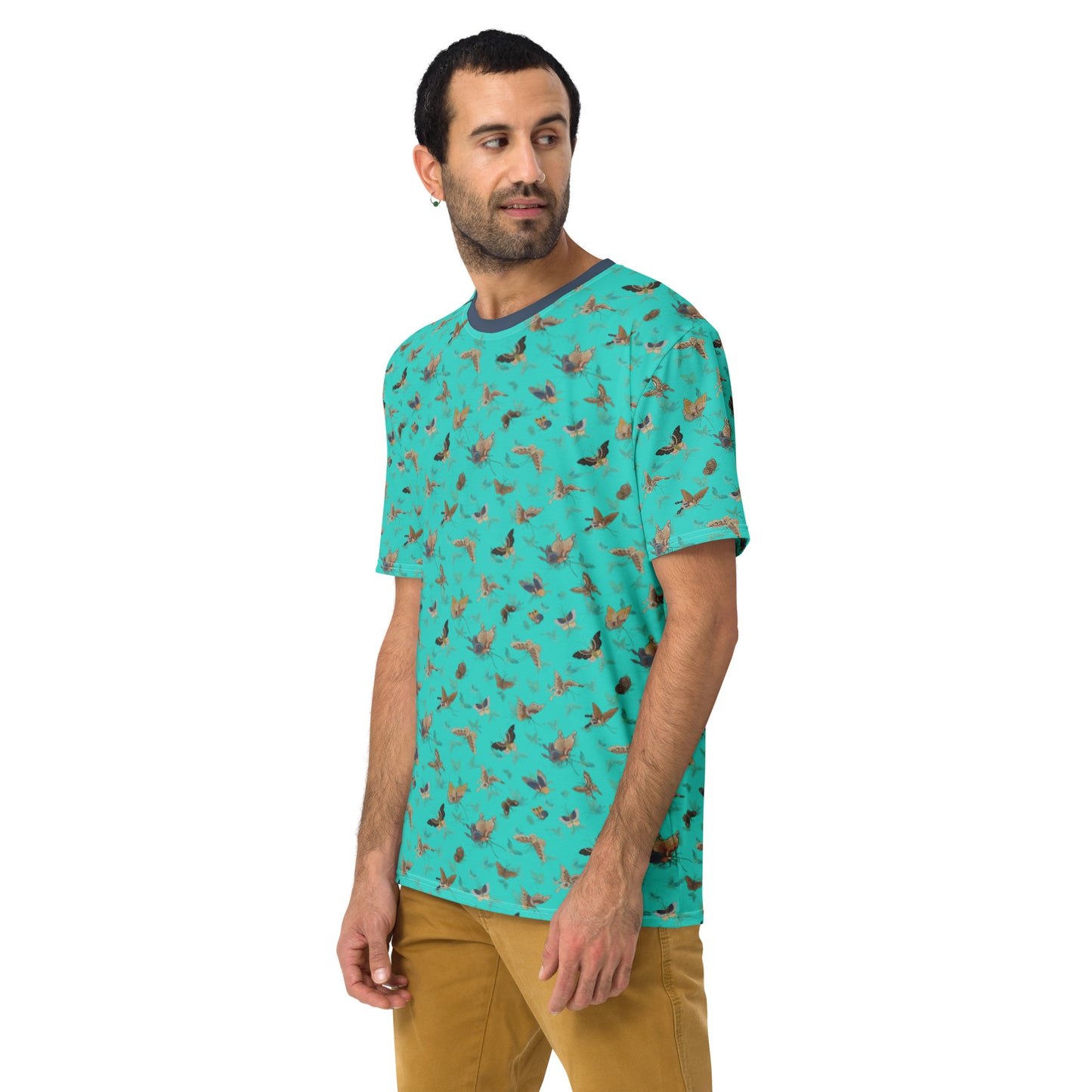 Butterfly dancing｜Men's t-shirt｜Turquoise