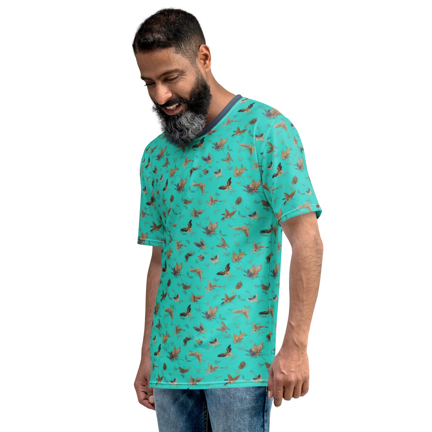 Butterfly dancing｜Men's t-shirt｜Turquoise