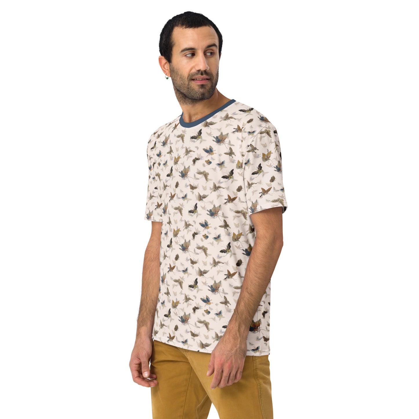 Butterfly dancing｜Men's t-shirt｜Fish belly white