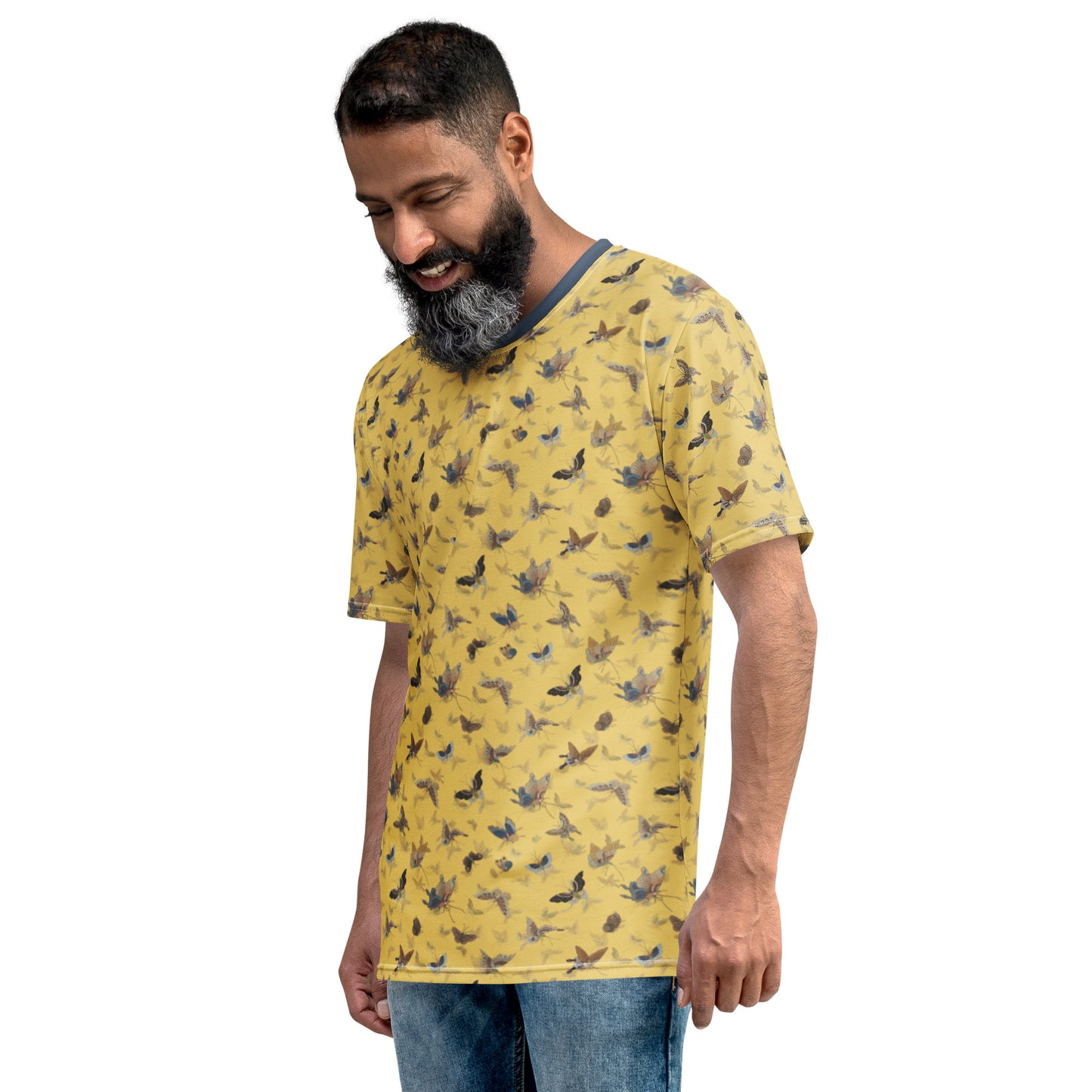 Butterfly dancing｜Men's t-shirt｜Gold