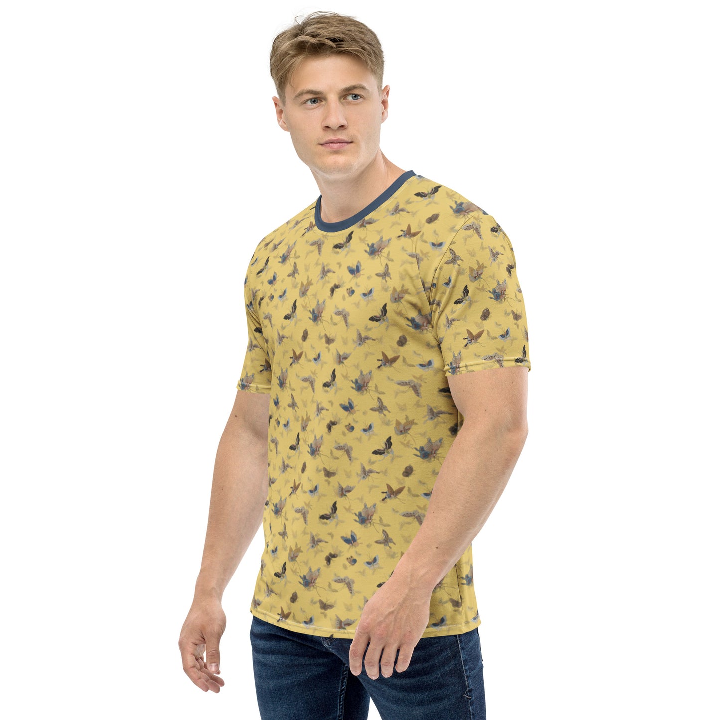 Butterfly dancing｜Men's t-shirt｜Gold