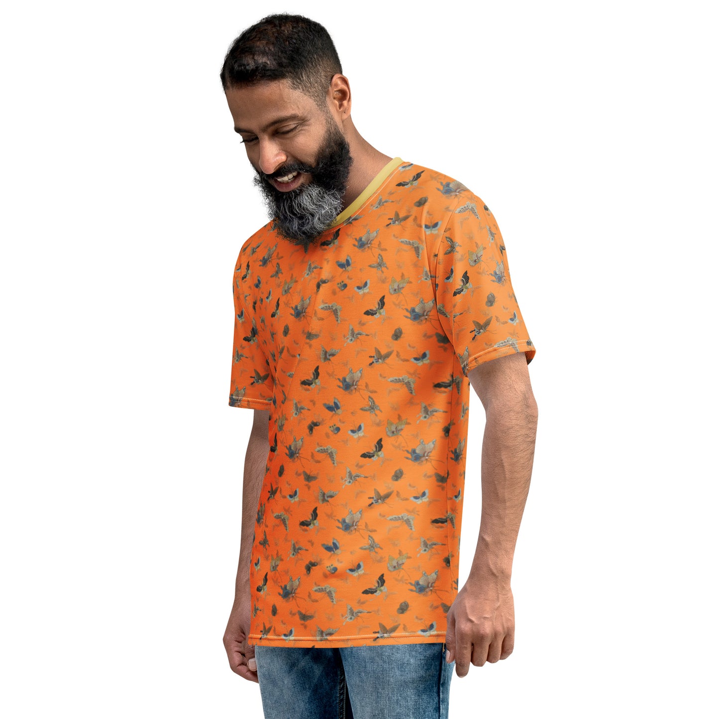 Butterfly dancing｜Men's t-shirt｜Orange