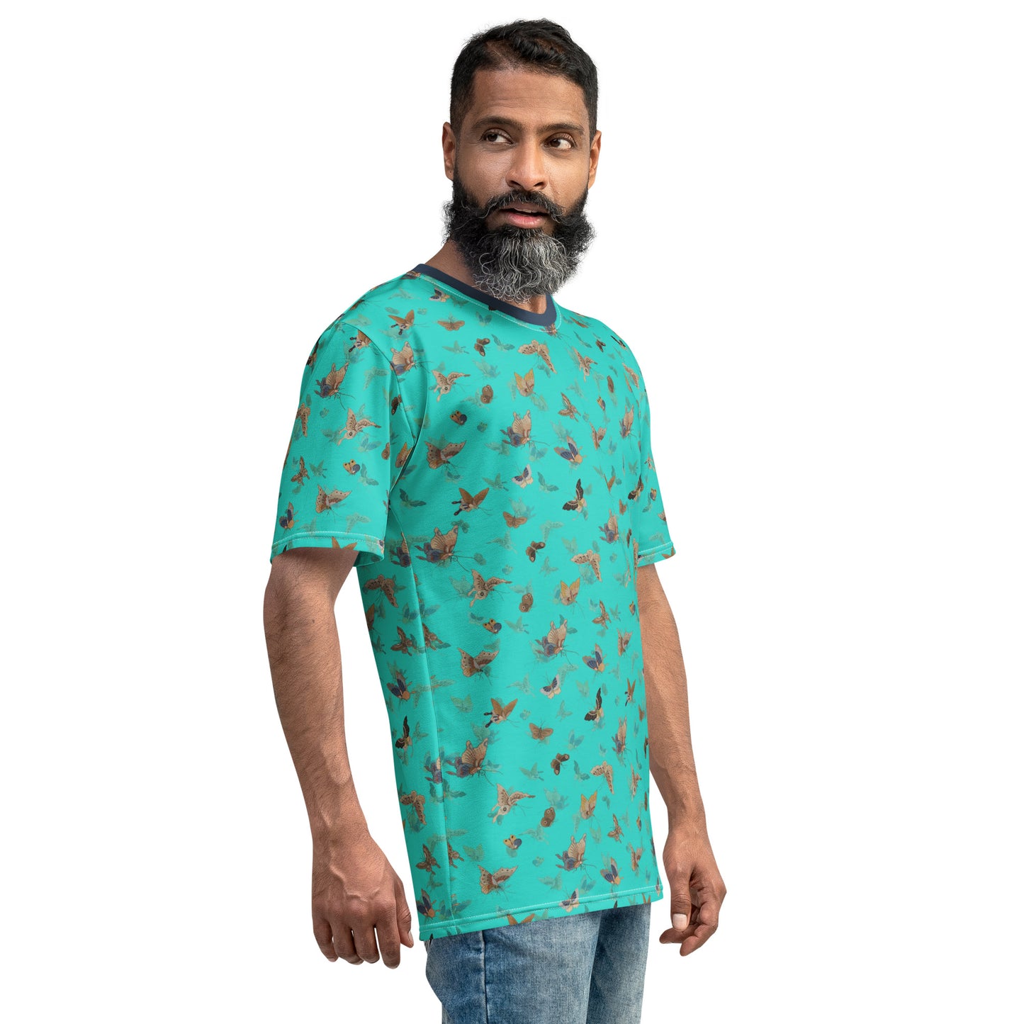 Butterfly dancing｜Men's t-shirt｜Turquoise