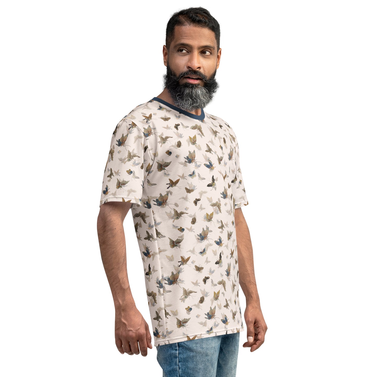 Butterfly dancing｜Men's t-shirt｜Fish belly white