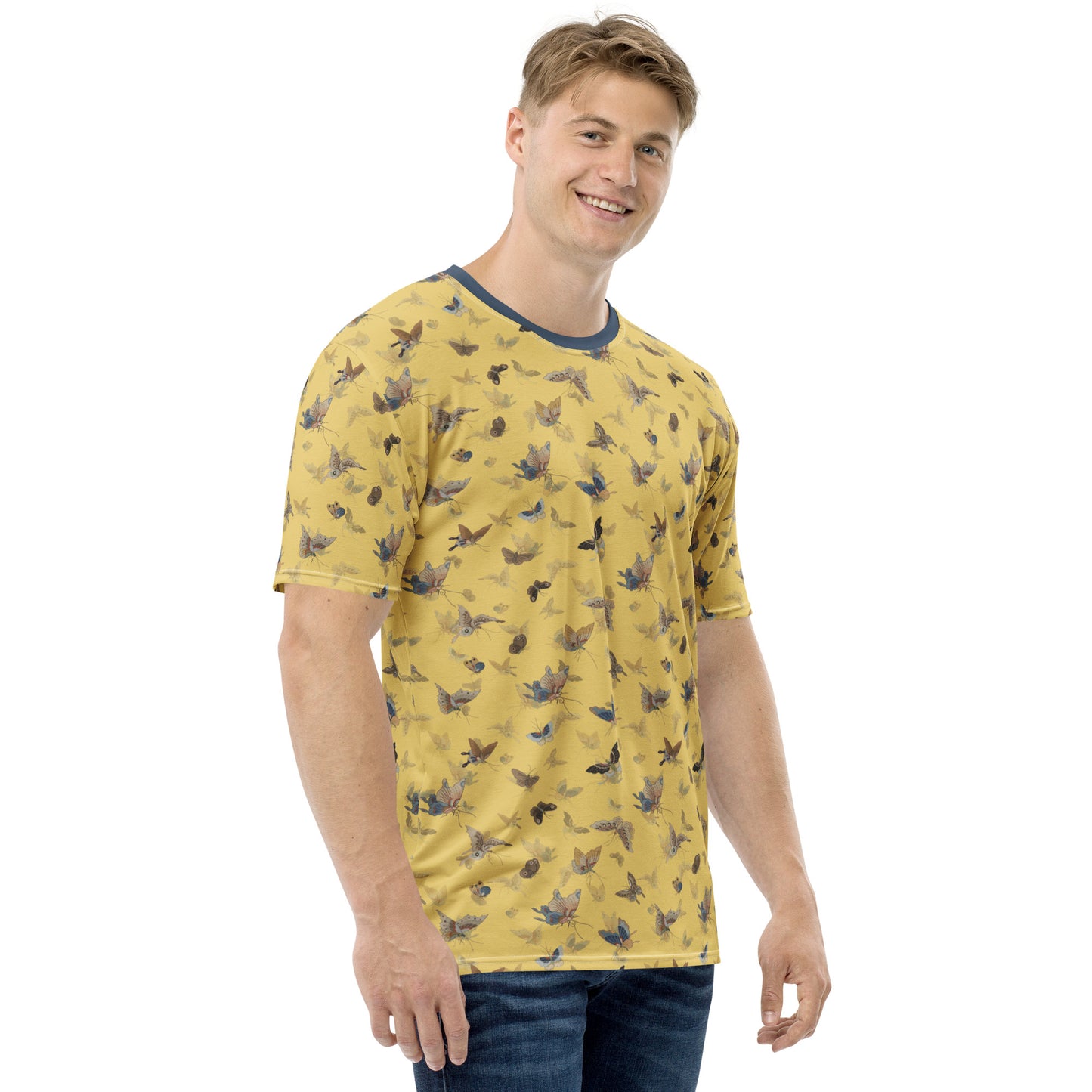 Butterfly dancing｜Men's t-shirt｜Gold