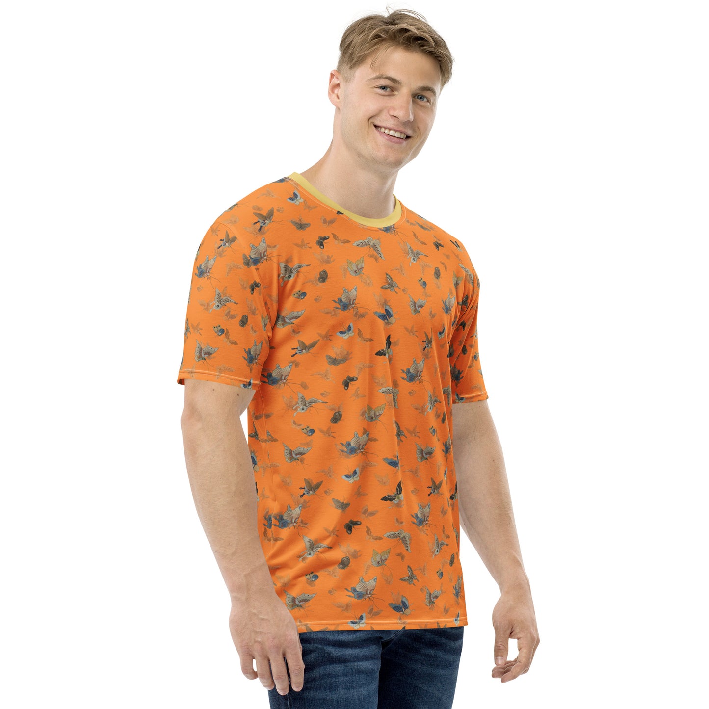 Butterfly dancing｜Men's t-shirt｜Orange