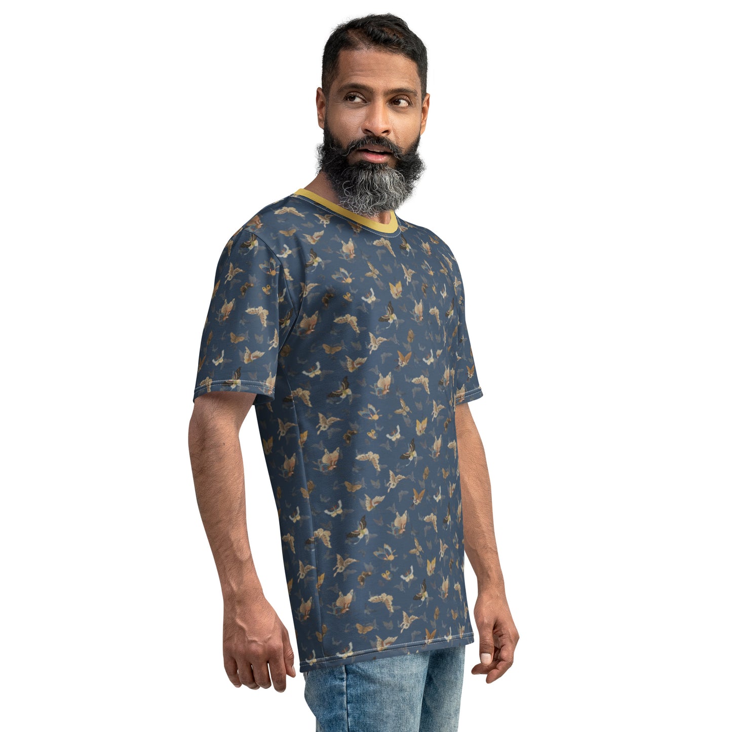 Butterfly dancing｜Men's t-shirt｜Dark blue