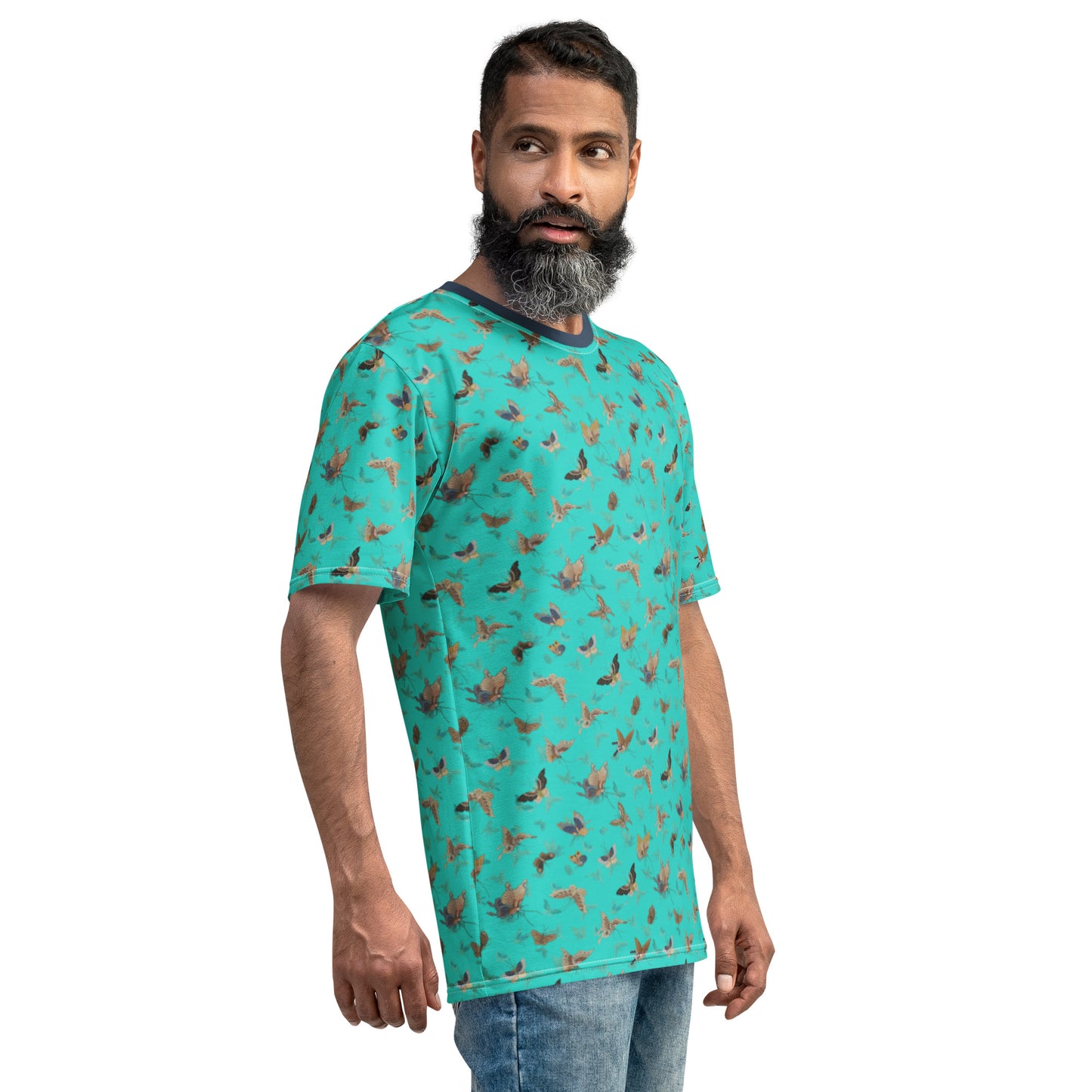 Butterfly dancing｜Men's t-shirt｜Turquoise