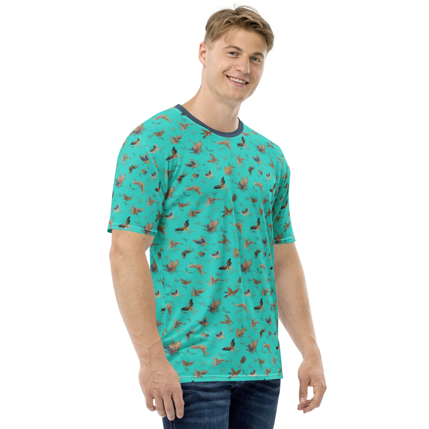 Butterfly dancing｜Men's t-shirt｜Turquoise