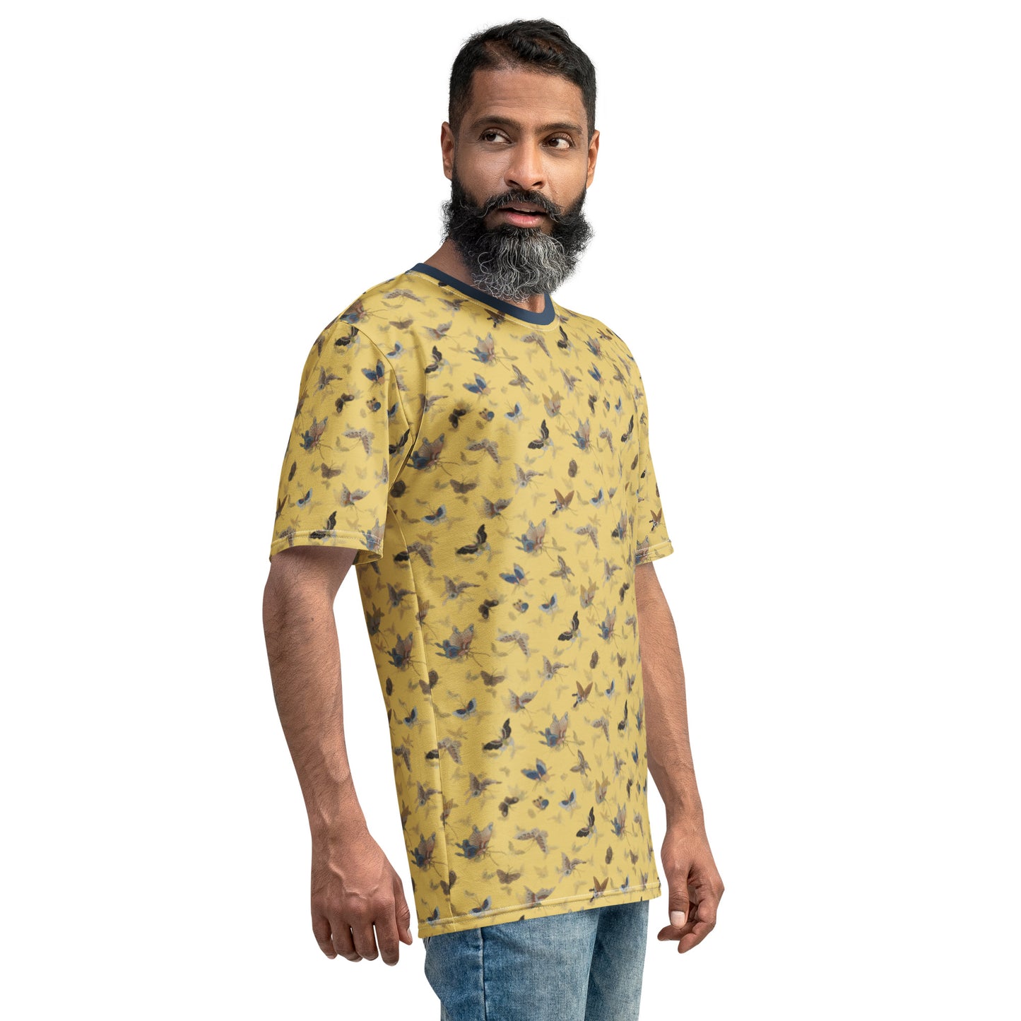 Butterfly dancing｜Men's t-shirt｜Gold