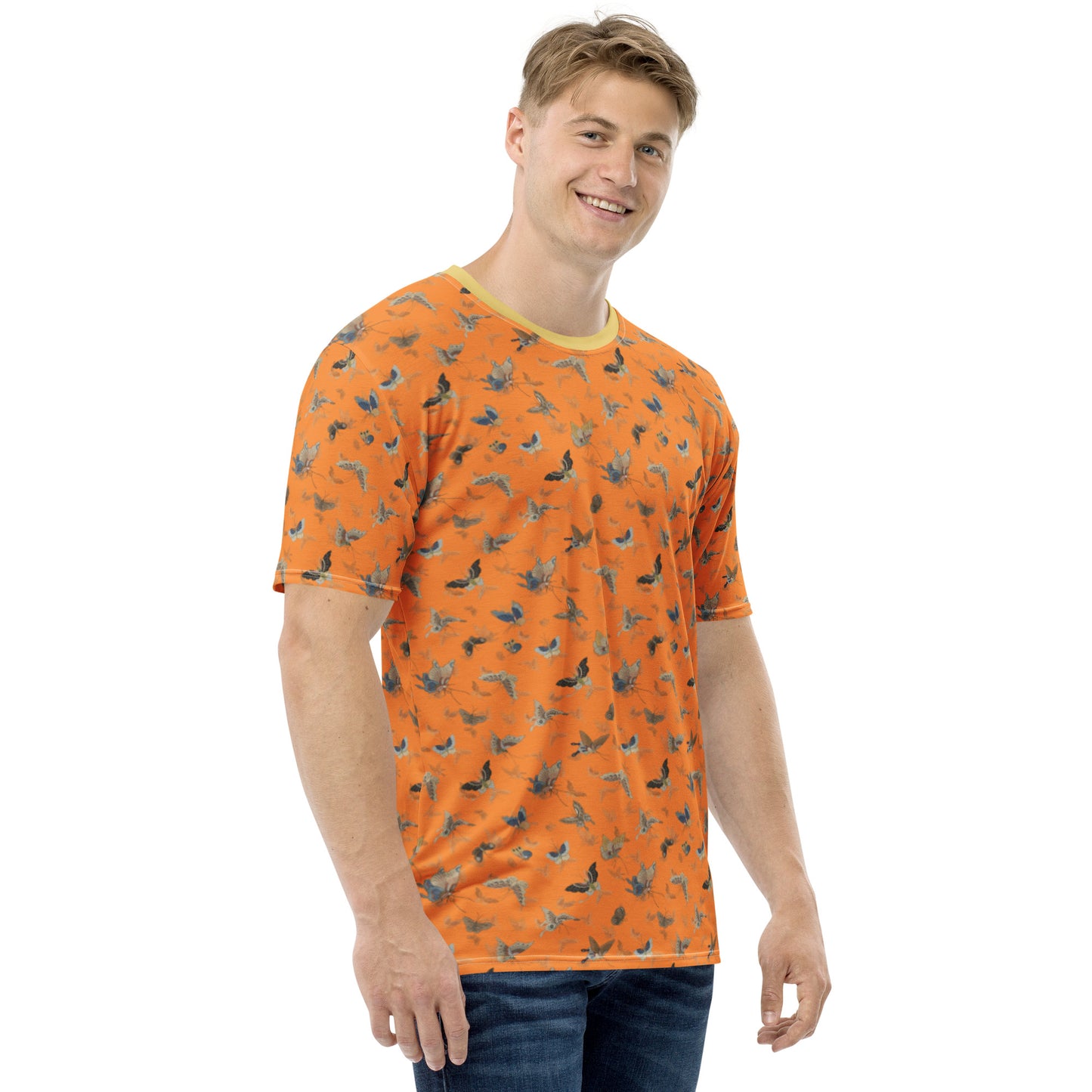 Butterfly dancing｜Men's t-shirt｜Orange