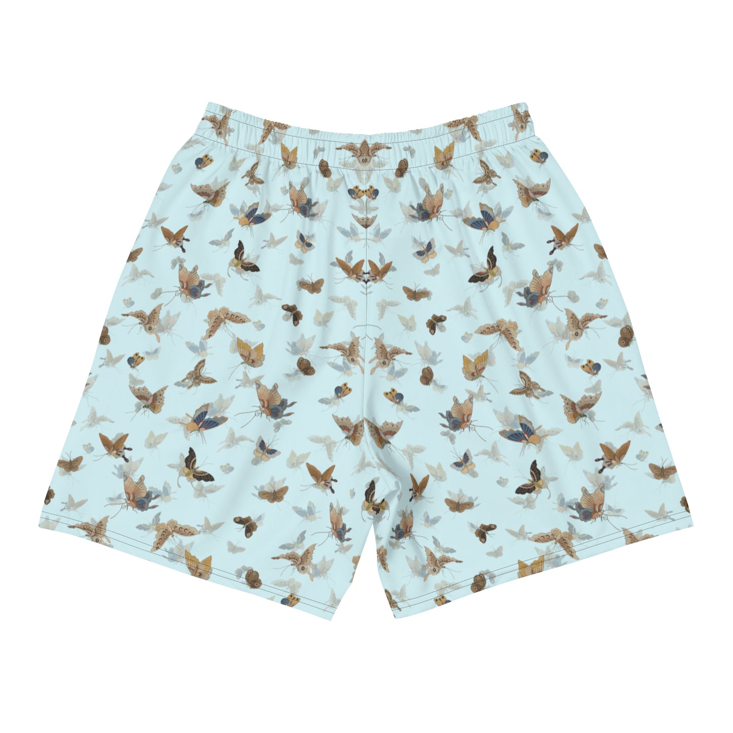 Butterfly dancing｜Unisex Athletic Long Shorts｜Aqua blue