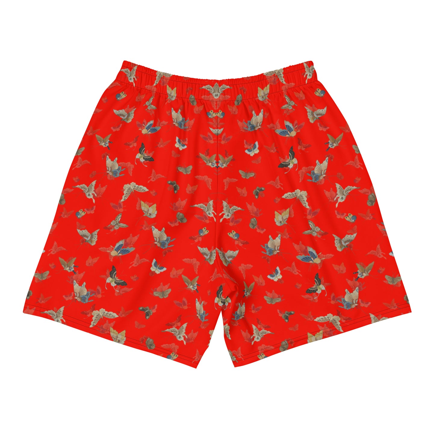 Butterfly dancing｜Unisex Athletic Long Shorts｜Garnet red