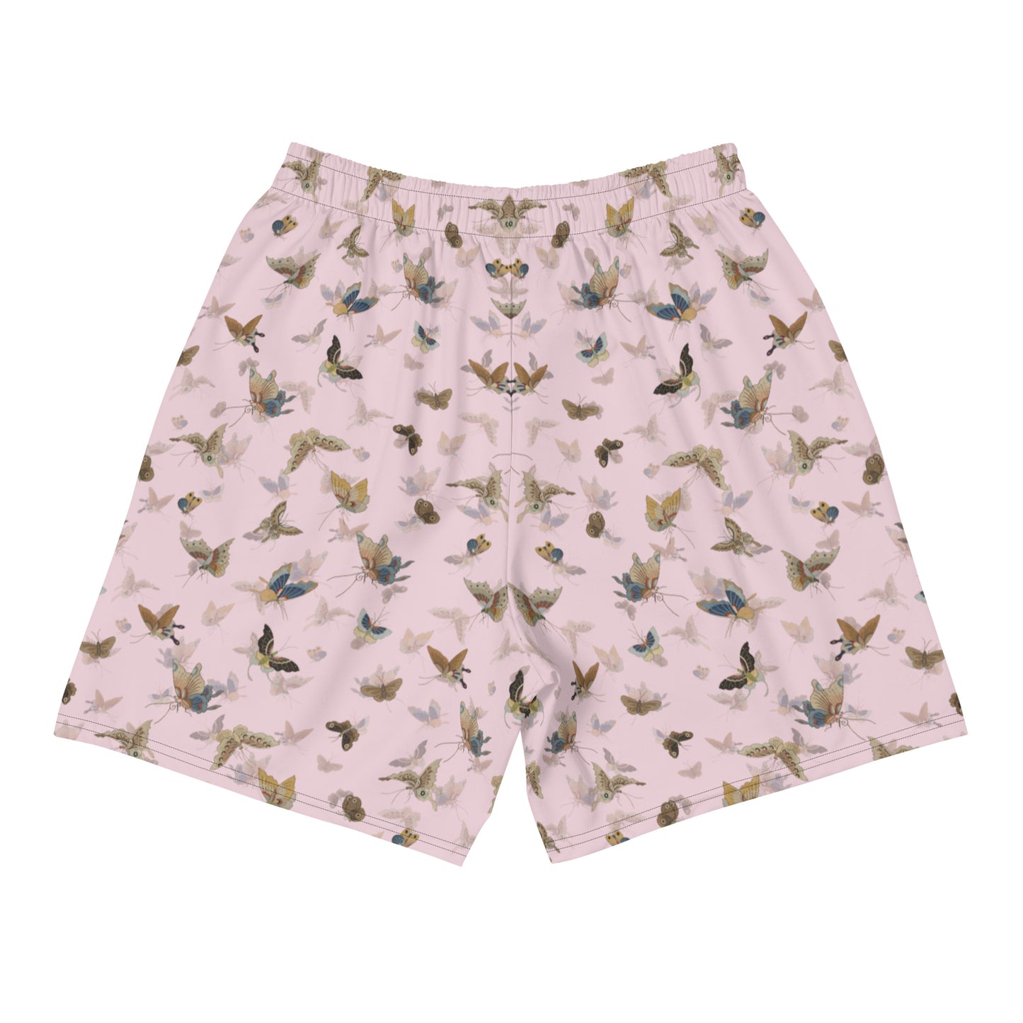 Butterfly dancing｜Unisex Athletic Long Shorts｜Pale pinkish gray