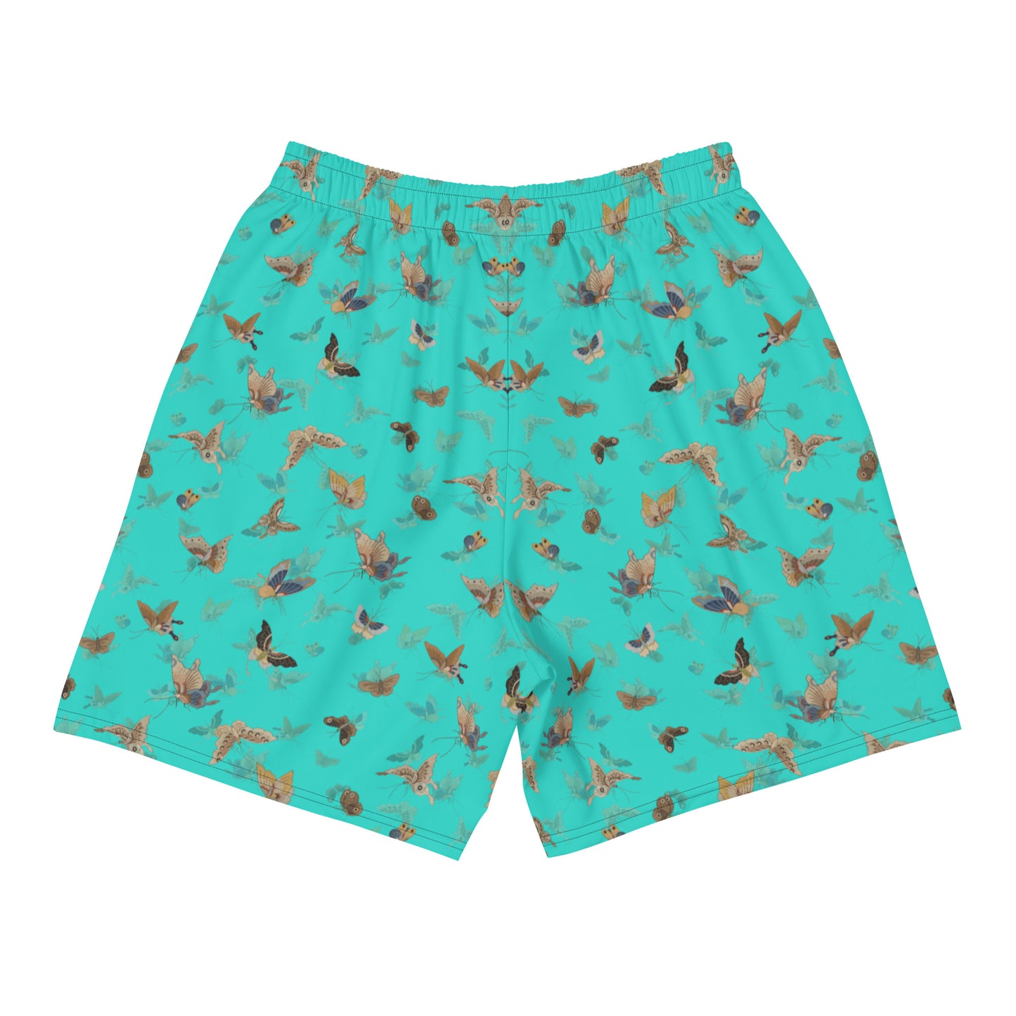 Butterfly dancing｜Unisex Athletic Long Shorts｜Turquoise