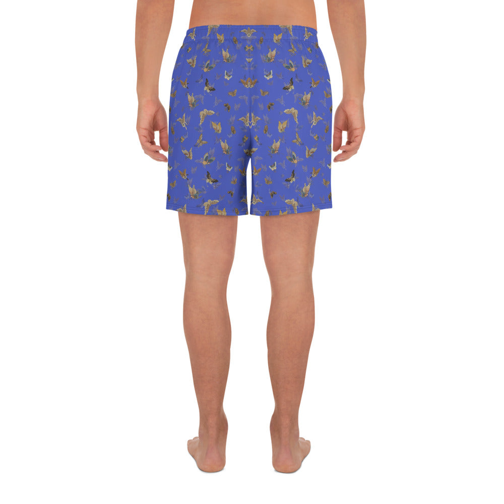 Butterfly dancing｜Unisex Athletic Long Shorts｜Royal blue