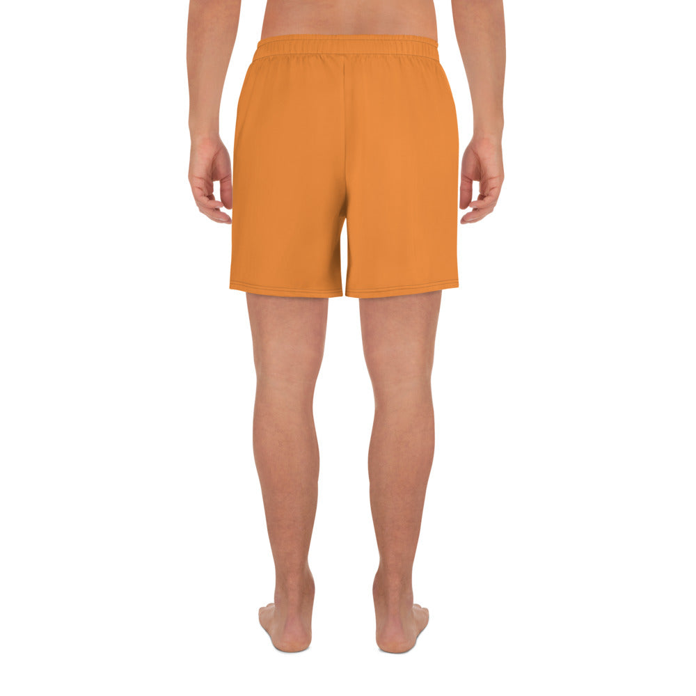 Logo collection｜Unisex Athletic Long Shorts｜Orange