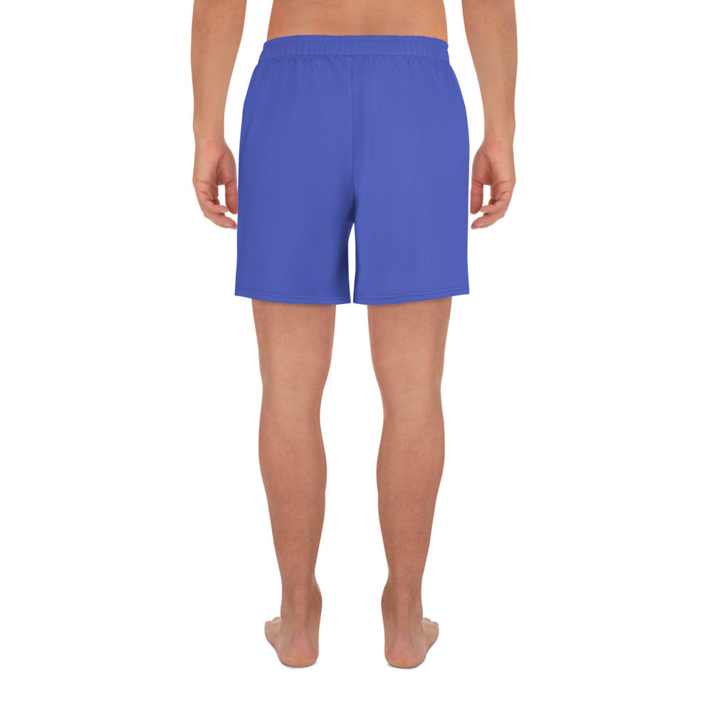 Logo collection｜Unisex Athletic Long Shorts｜Royal blue