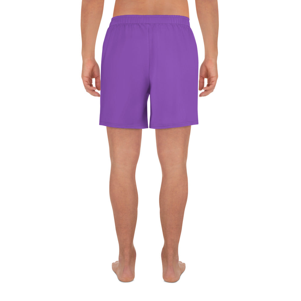 Logo collection｜Unisex Athletic Long Shorts｜Purple