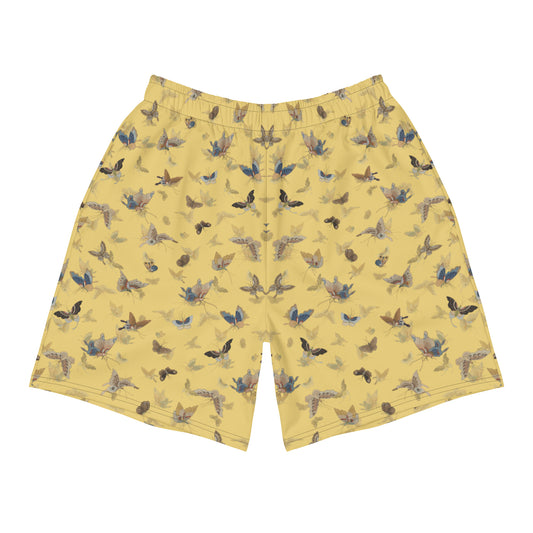 Butterfly dancing｜Unisex Athletic Long Shorts｜Gold