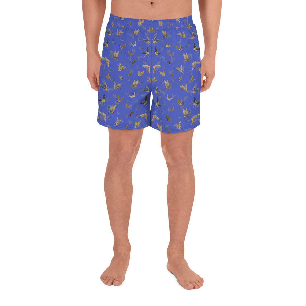 Butterfly dancing｜Unisex Athletic Long Shorts｜Royal blue