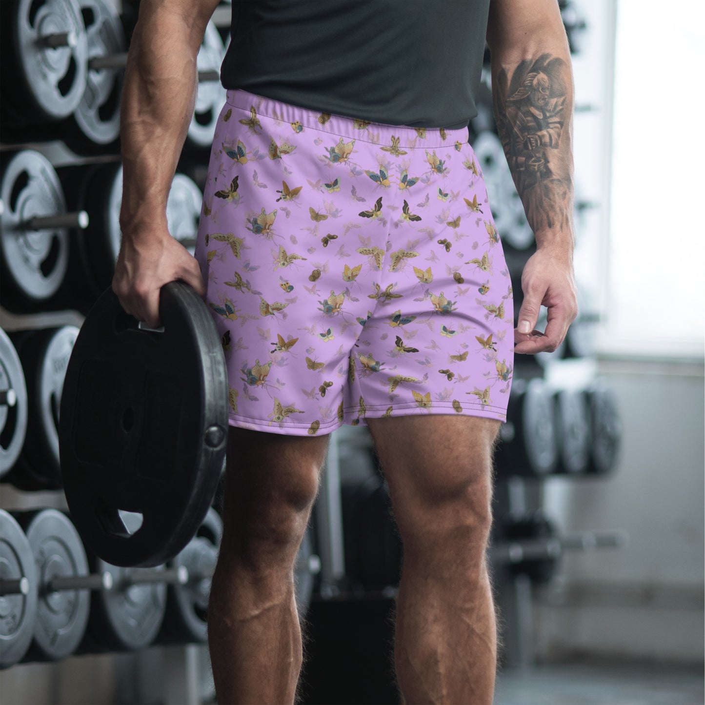 Butterfly dancing｜Unisex Athletic Long Shorts｜Lilac