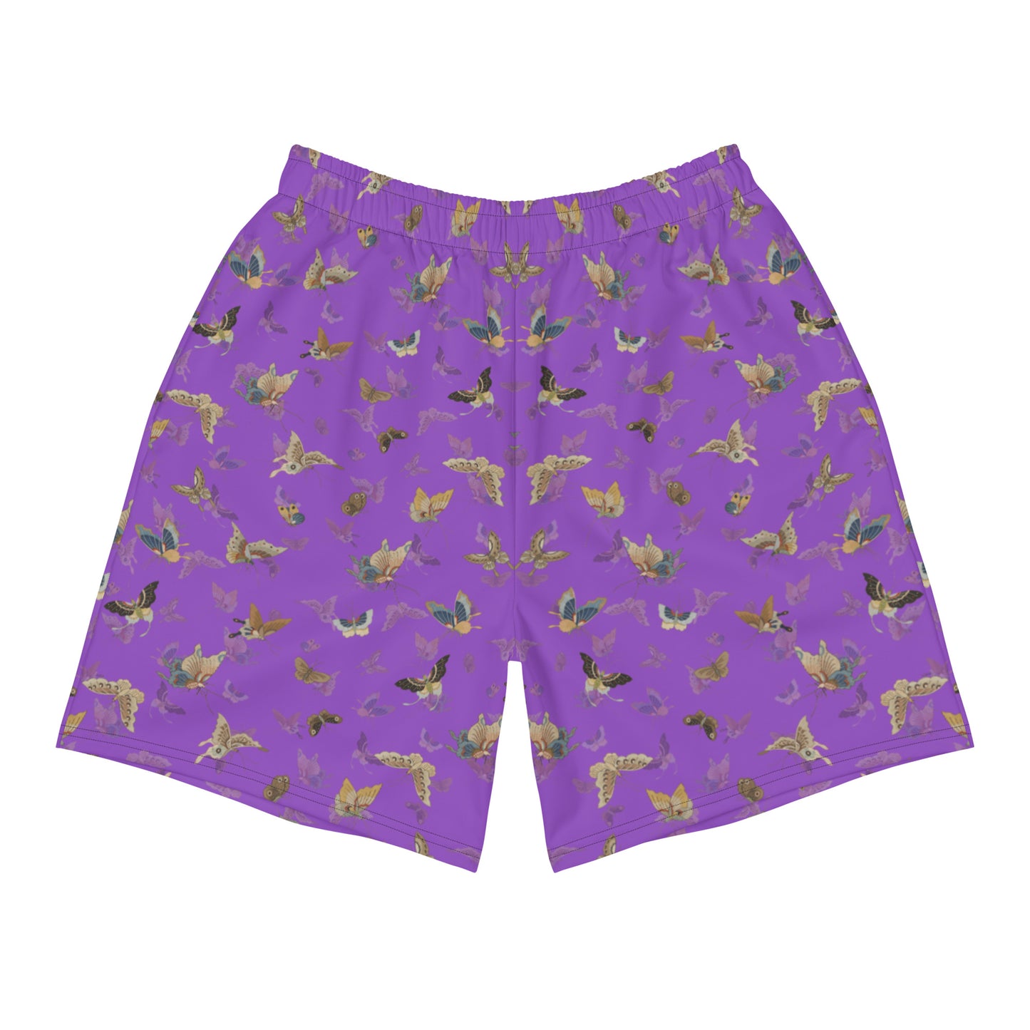 Butterfly dancing｜Unisex Athletic Long Shorts｜Purple