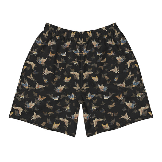 Butterfly dancing｜Unisex Athletic Long Shorts｜Black