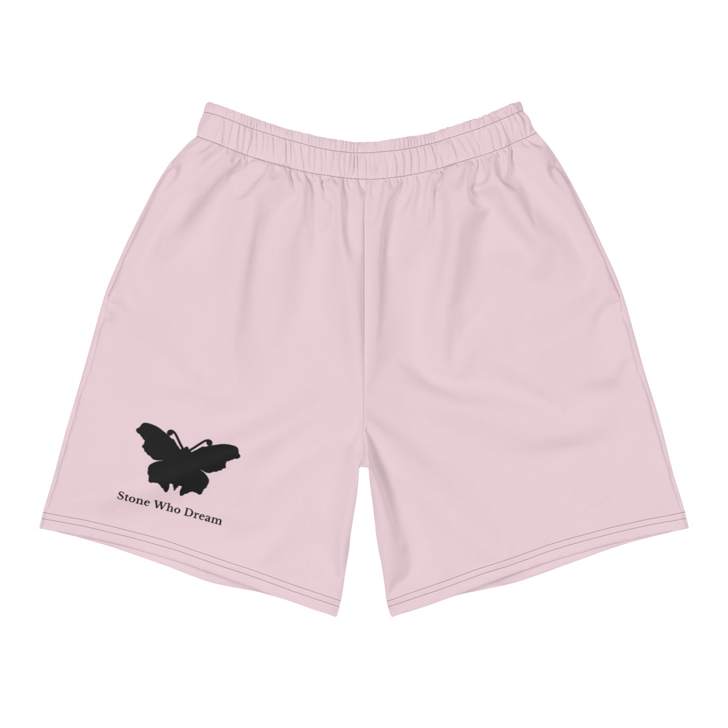 Logo collection｜Unisex Athletic Long Shorts｜Pale pinkish gray