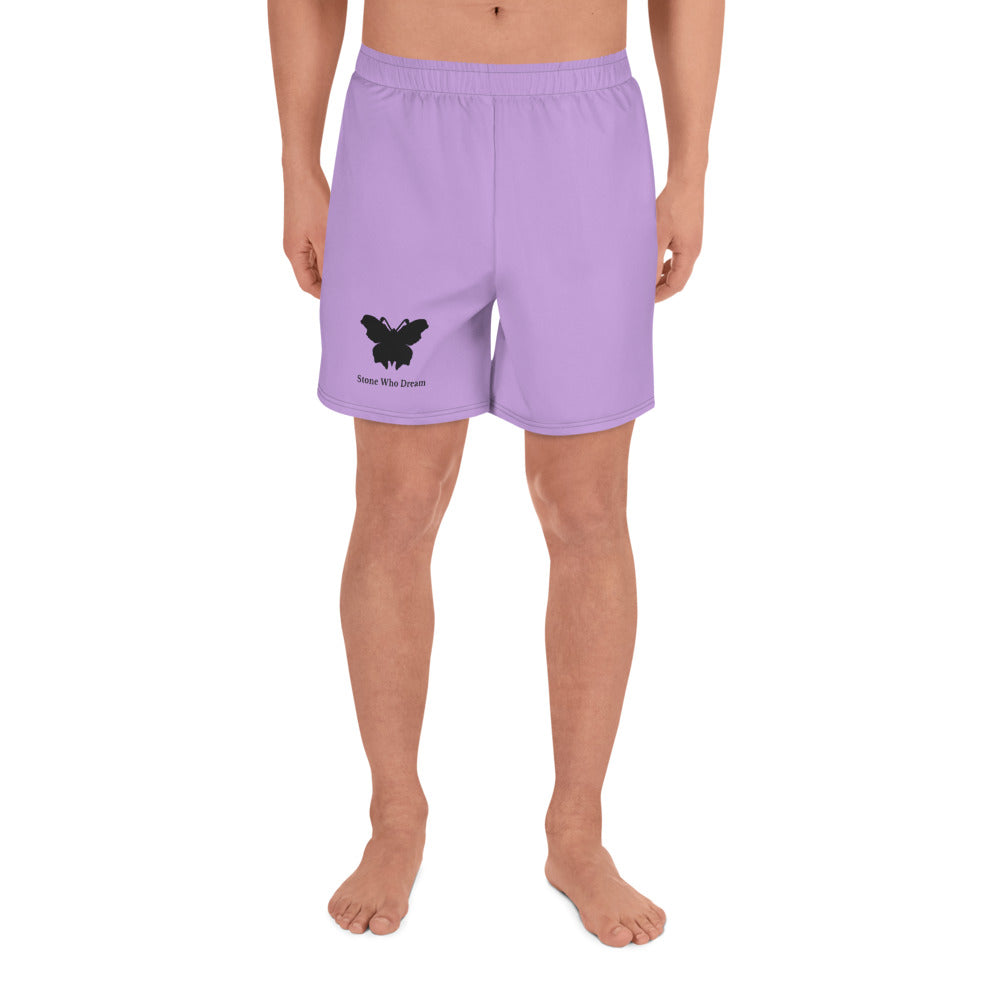 Logo collection｜Unisex Athletic Long Shorts｜Lilac