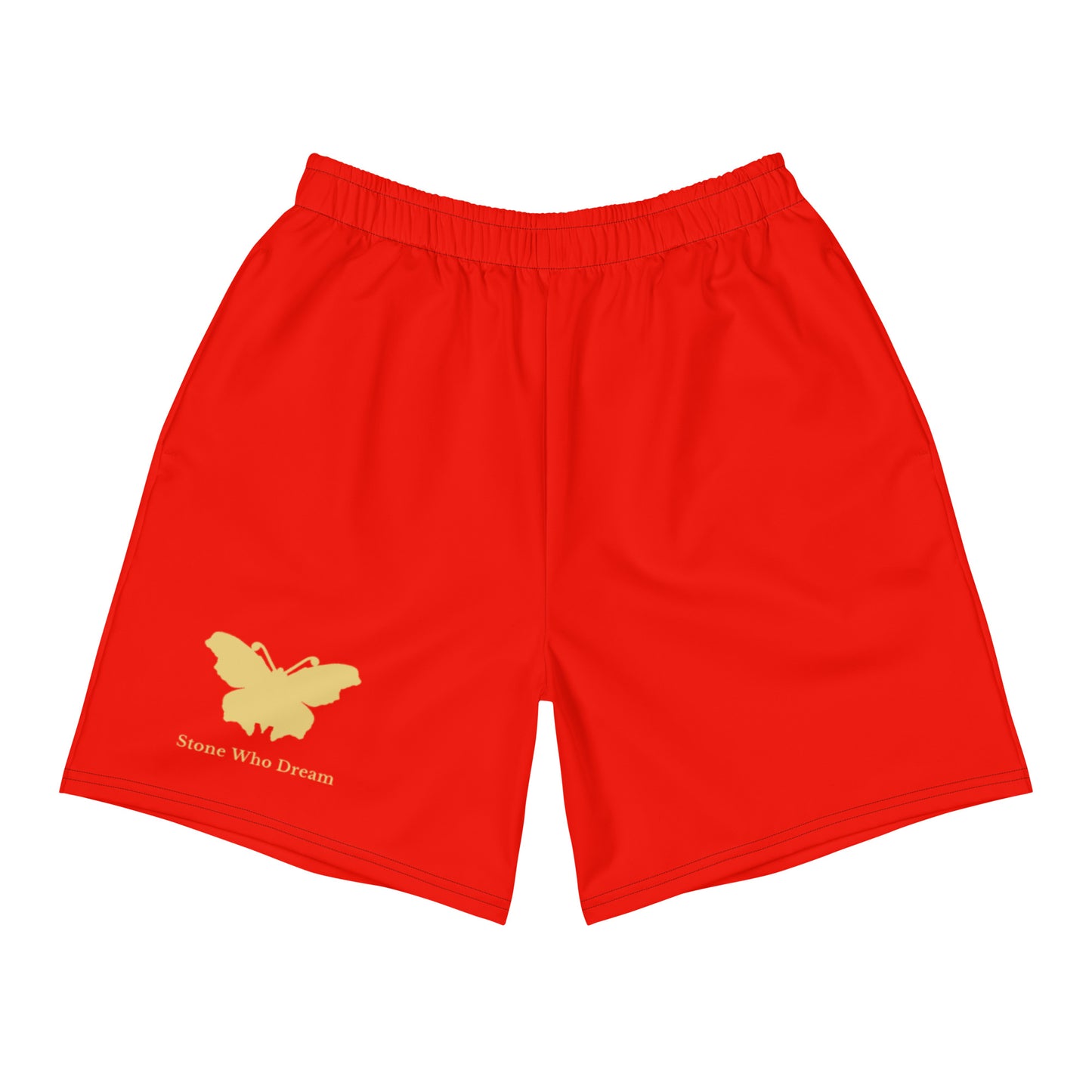 Logo collection｜Unisex Athletic Long Shorts｜Garnet red