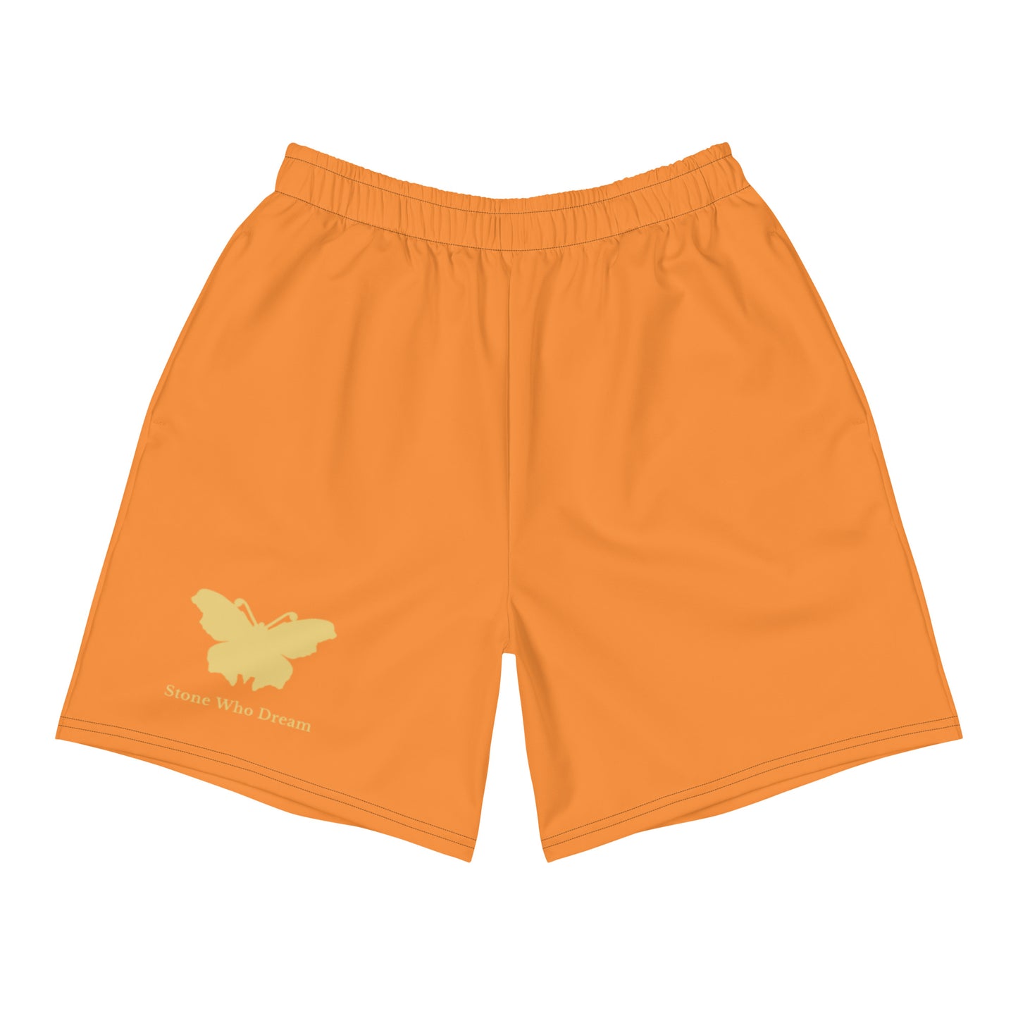 Logo collection｜Unisex Athletic Long Shorts｜Orange